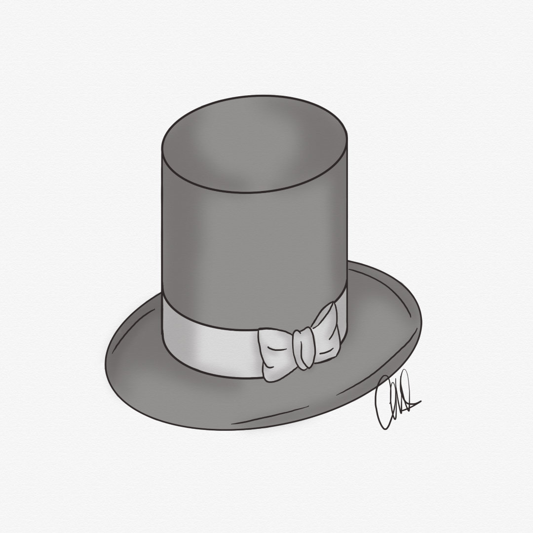 A very fancy top hat, that is almost Abraham Lincoln’s height.